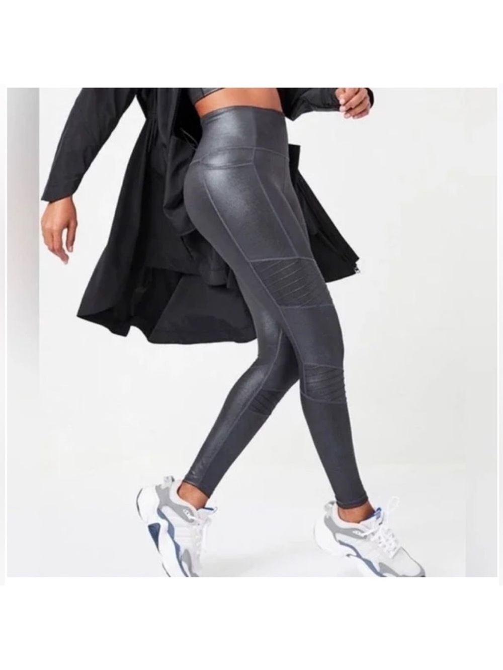 Athleta Inclination Moto Tight Metallic Women’s Size Small